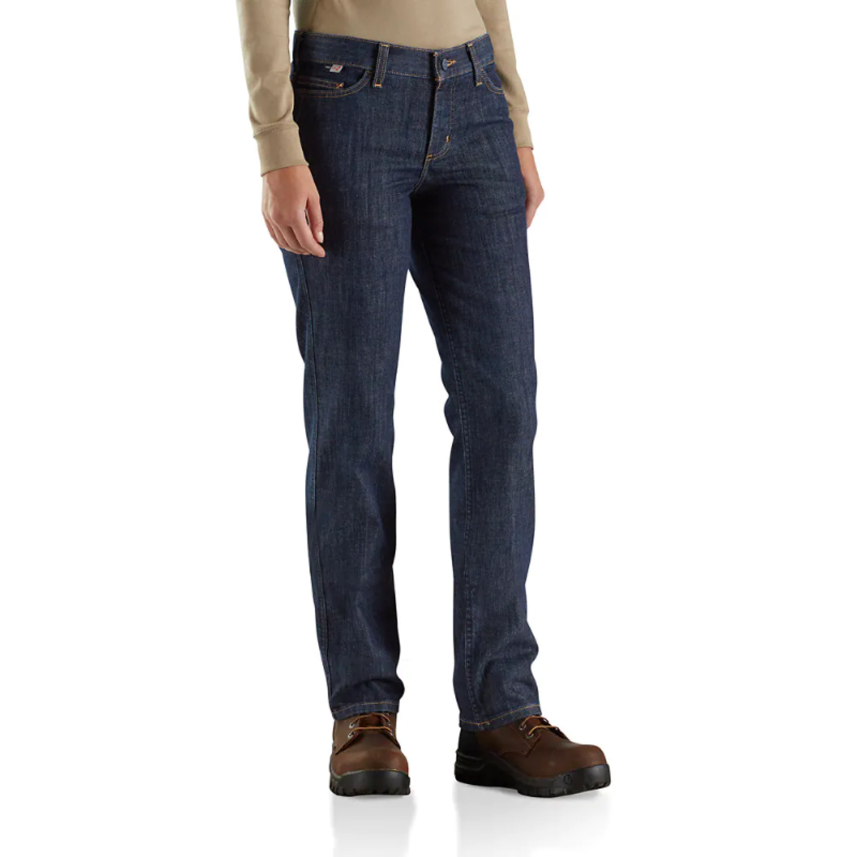 Women's Carhartt FR Rugged Flex Jeans in Premium Dark